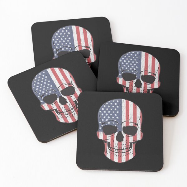 Item preview, Patriotic skull Distressed designed and sold by BampiQ.