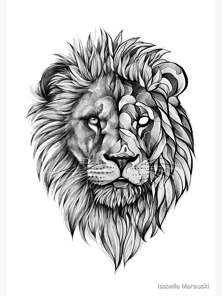 Blackwork Lion von imarowski