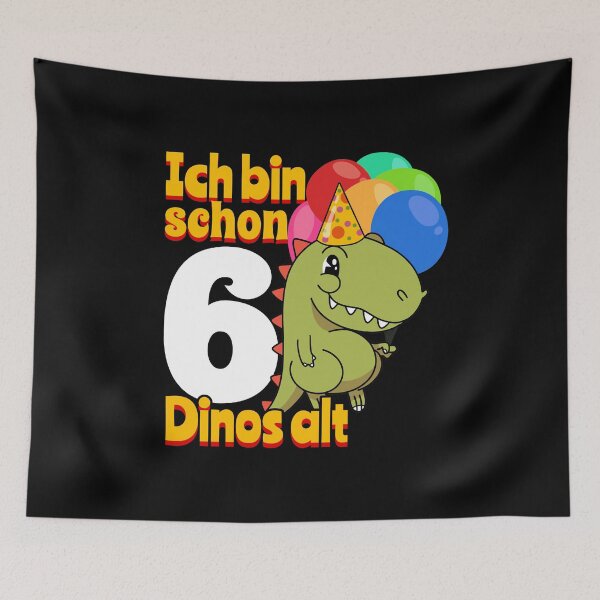 Item preview, Children 6th birthday Dino children birthday present designed and sold by 2blackcherries.
