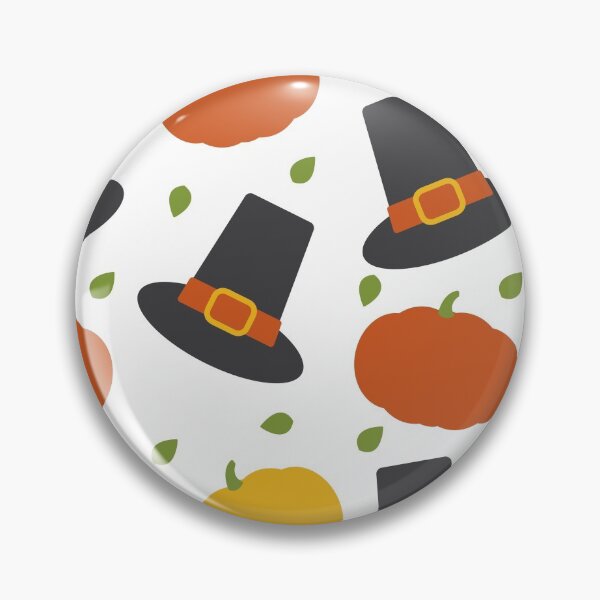 Item preview, Orange Black Thanksgiving Pumpkin Leaf Pilgrim Hat designed and sold by IamTrending.