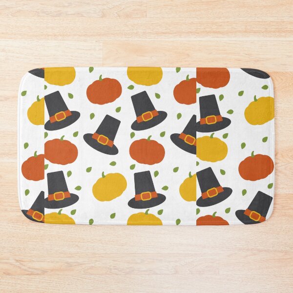 Item preview, Orange Black Thanksgiving Pumpkin Leaf Pilgrim Hat designed and sold by IamTrending.