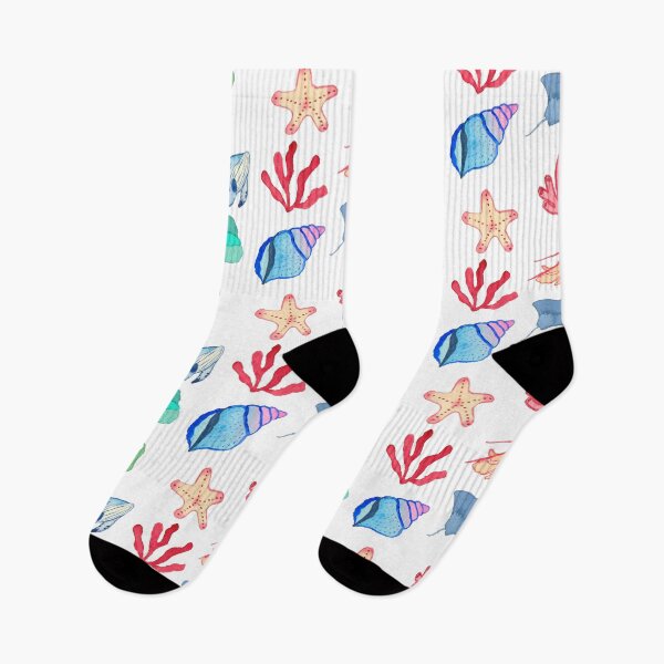 Item preview, Watercolor sea creatures, white designed and sold by Sonderblume.