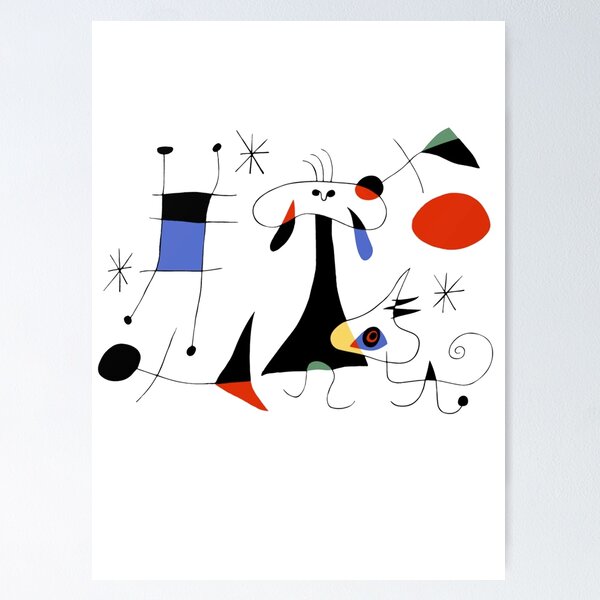 Joan Miro Peces De Colores (Colorful Fish) T-Shirt  Poster for