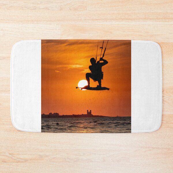 Item preview, Kitesurfing Sunset Reculver designed and sold by rogerstanger.