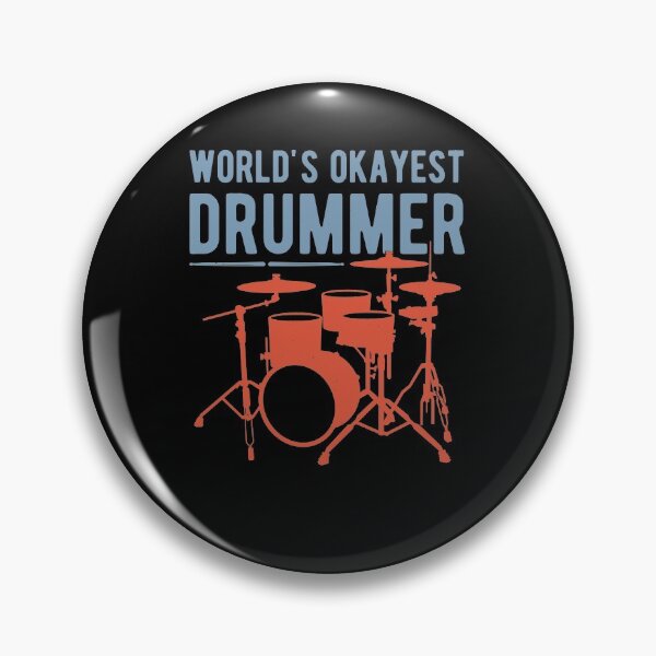 Item preview, Worlds Okayest Drummer Funny Drummer Drumming designed and sold by artworkbyrihen.