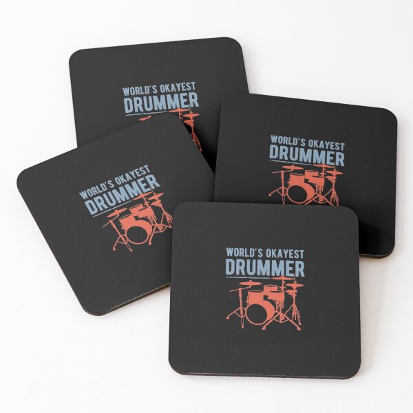 Item preview, Worlds Okayest Drummer Funny Drummer Drumming designed and sold by artworkbyrihen.