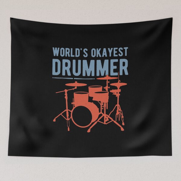 Item preview, Worlds Okayest Drummer Funny Drummer Drumming designed and sold by artworkbyrihen.