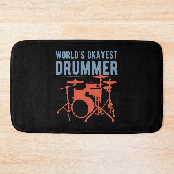 Item preview, Worlds Okayest Drummer Funny Drummer Drumming designed and sold by artworkbyrihen.