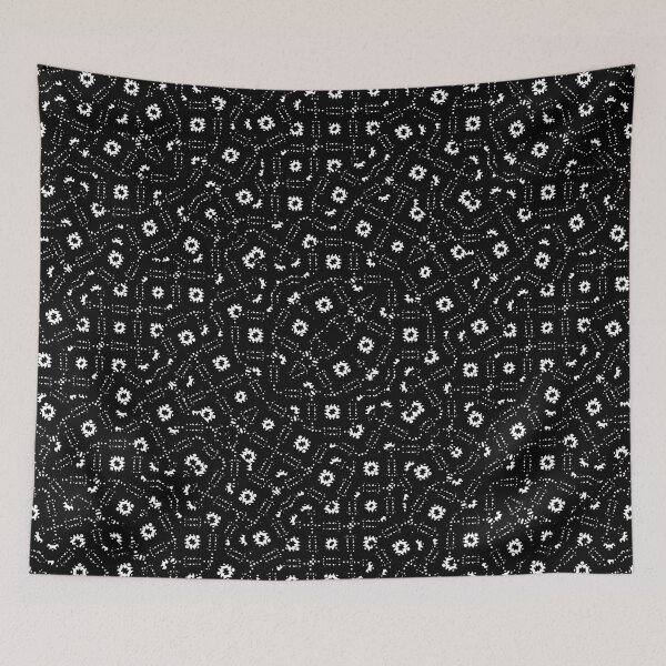Item preview, Black and White Intricate Geometric Print designed and sold by DFLC Prints.
