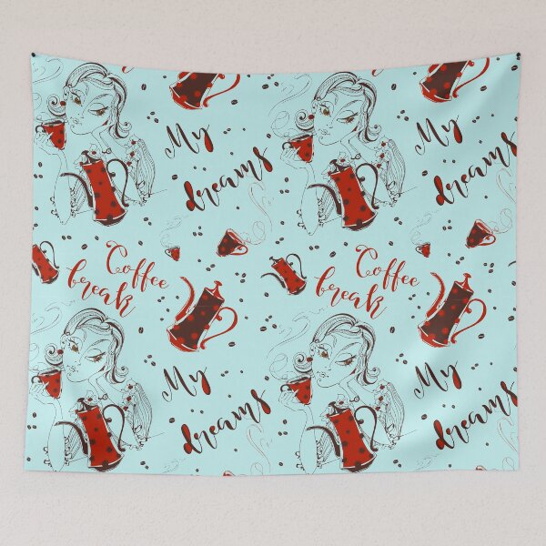 Item preview, Coffee lady pattern designed and sold by urban-color.