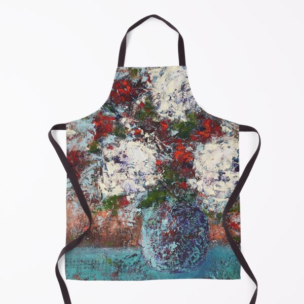 Item preview, Textured Peonies Cold Wax & Oil Painting designed and sold by Melindabythesea.