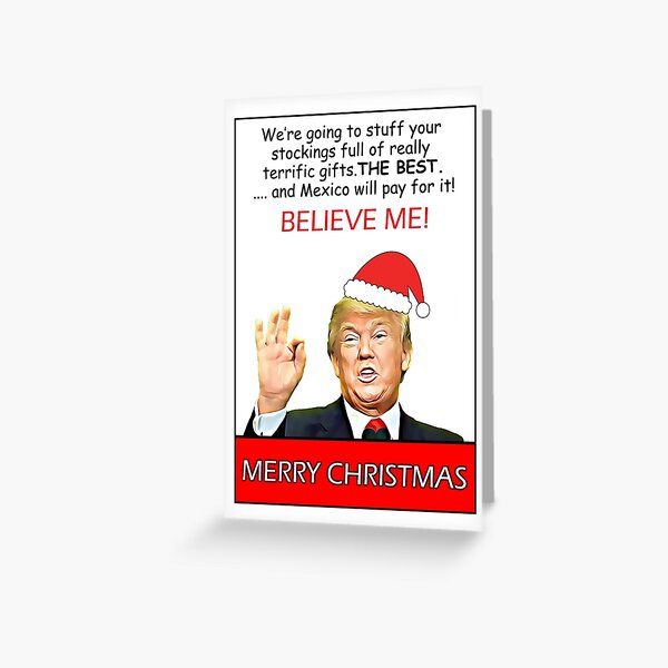 Donald Trump Christmas Card Funny Christmas Card Funny Christmas Cards  Funny Holiday Cards Political Christmas Gifts Dad Funny Xmas Cards 