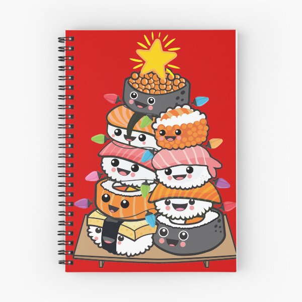 Aperçu de l'œuvre Arbre de Noël Sushi créée et vendue par plushism.