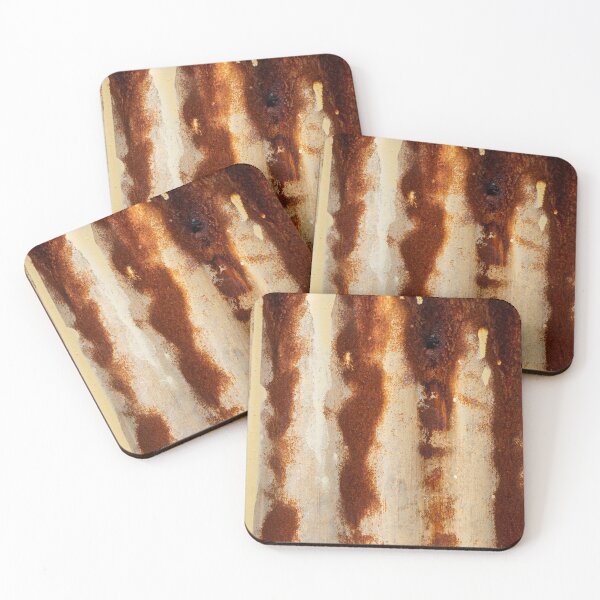 Item preview, Rusty Corrugated Metal Surface Texture Pattern worn distressed vintage #6 designed and sold by BadgerCastle.