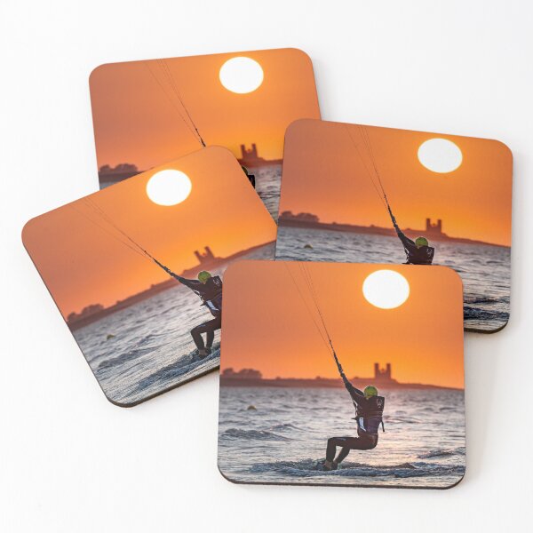 Item preview, Kitesurfing Reculver Sunset designed and sold by rogerstanger.