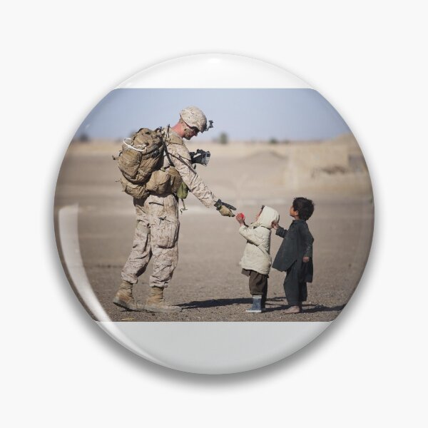 Item preview, Humanity (Kid offering something to a soldier) designed and sold by TrendingMerch20.