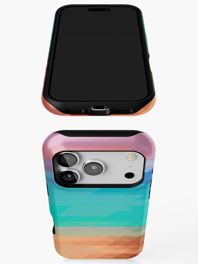 Thumbnail 3 of 4, iPhone Case, Triangle Vector Pattern designed and sold by lamaface95.