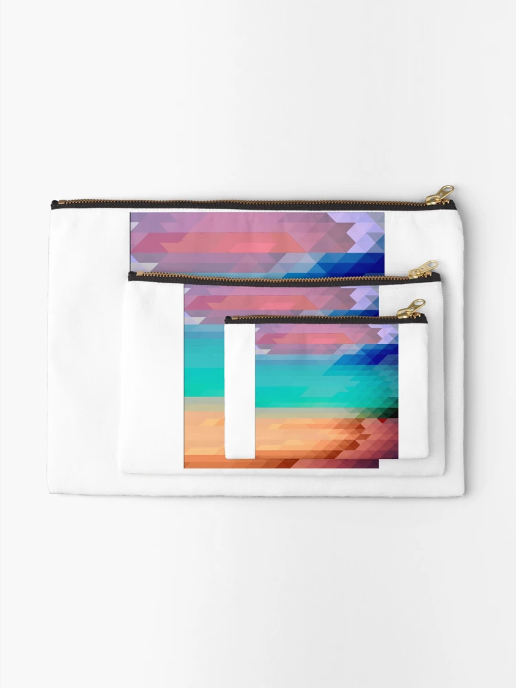 Thumbnail 2 of 4, Zipper Pouch, Triangle Vector Pattern designed and sold by lamaface95.
