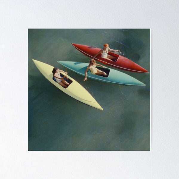 Item preview, 2016 Square Poster - Pastel Kayak designed and sold by Steven House.