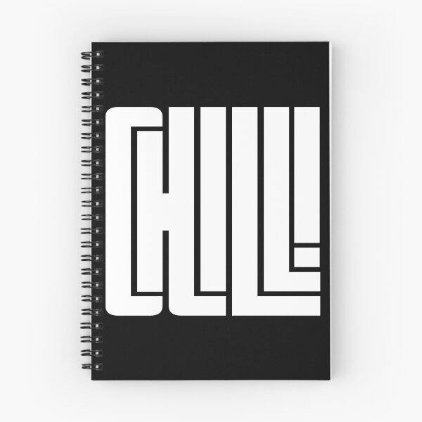 Item preview, CHILL word on black design designed and sold by AznavourByKarin.