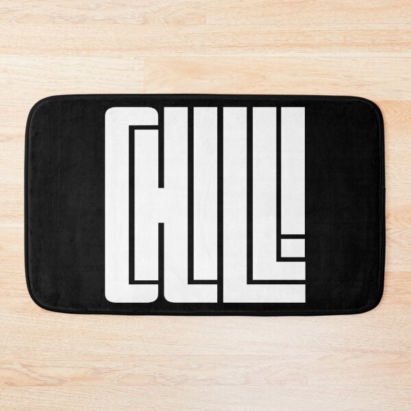 Item preview, CHILL word on black design designed and sold by AznavourByKarin.