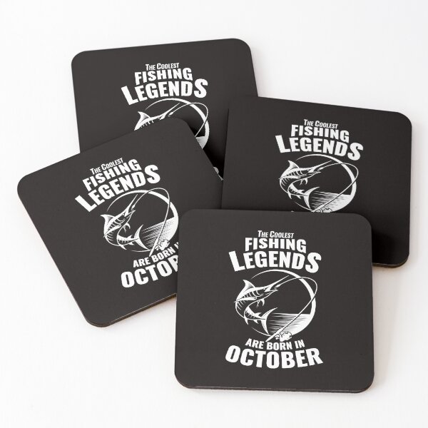 Item preview, The Coolest Fishing Legends Are Born In October designed and sold by Giftsala247.