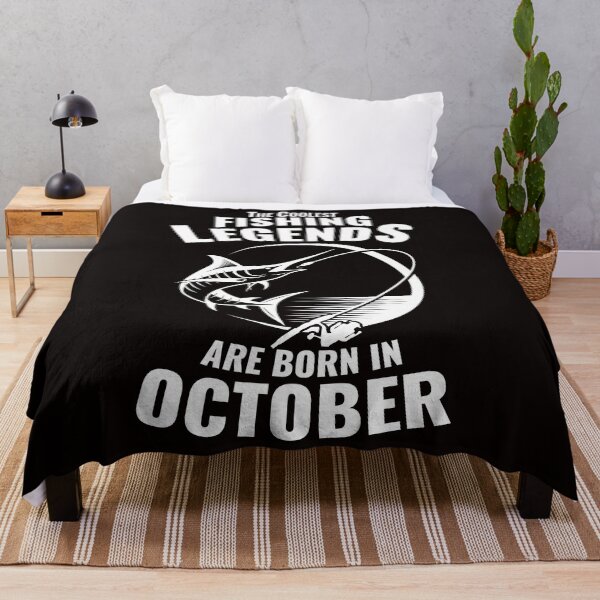Item preview, The Coolest Fishing Legends Are Born In October designed and sold by Giftsala247.