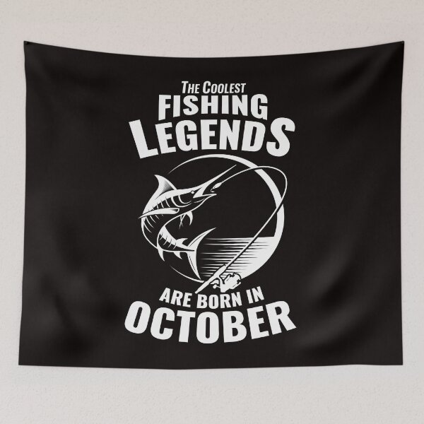 Item preview, The Coolest Fishing Legends Are Born In October designed and sold by Giftsala247.