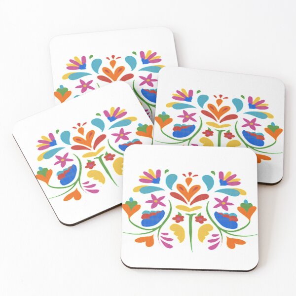 Item preview, mexican otomi flowers	 designed and sold by jinif.