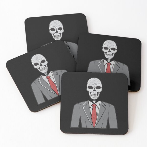 Item preview, Skull in Suit and Tie Distressed designed and sold by BampiQ.