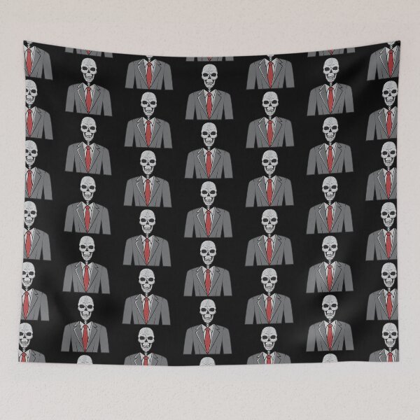 Item preview, Skull in Suit and Tie Distressed designed and sold by BampiQ.