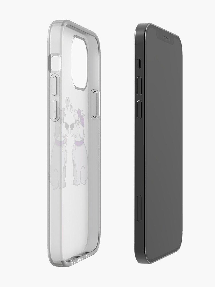 Alternate view of Sheep Dogs in Love Gray iPhone Case & Cover