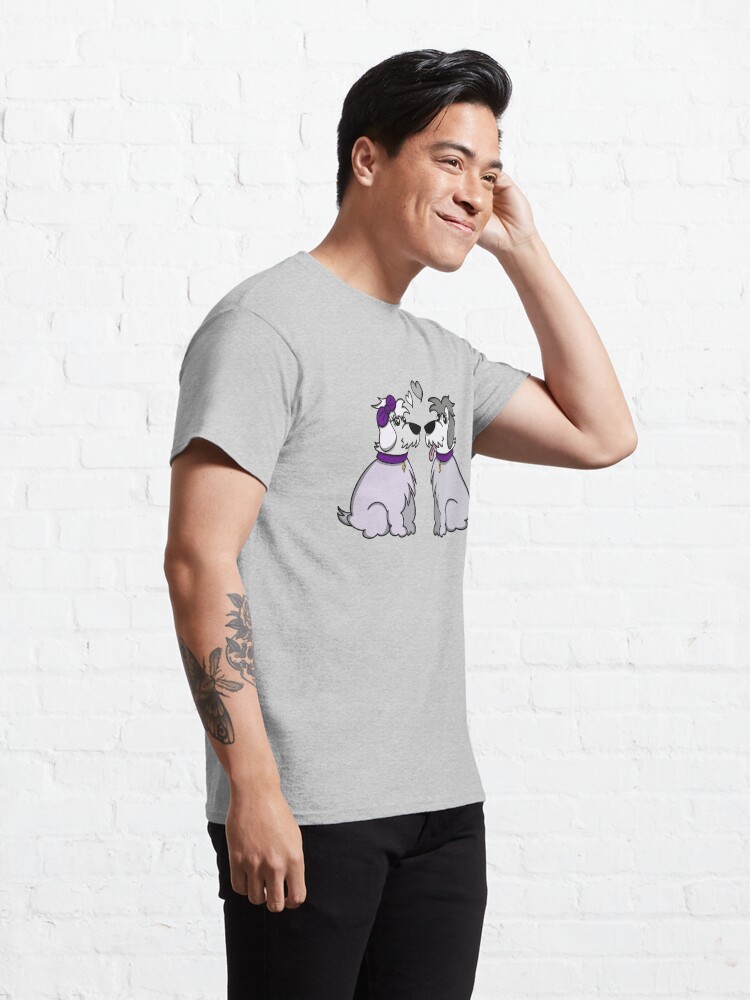 Alternate view of Sheep Dogs in Love Gray Classic T-Shirt
