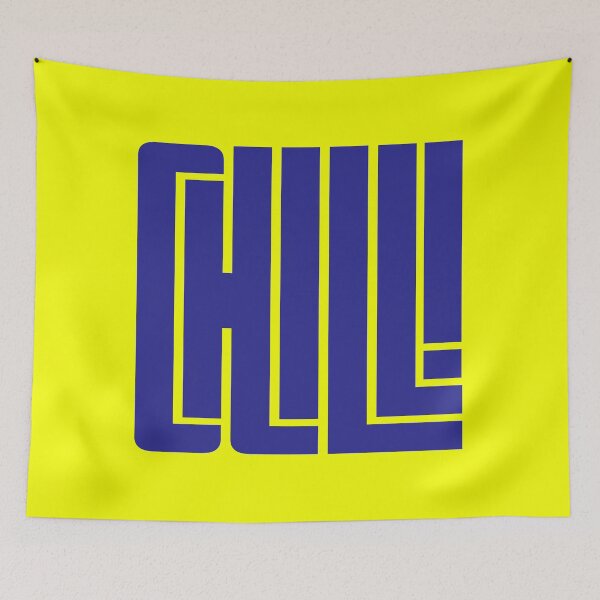 Item preview, CHILL purple word design designed and sold by AznavourByKarin.
