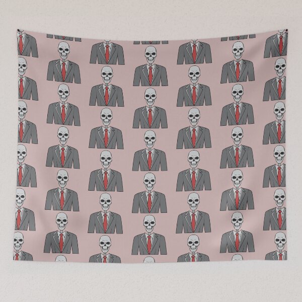 Item preview, Skull in Suit and Tie  designed and sold by BampiQ.