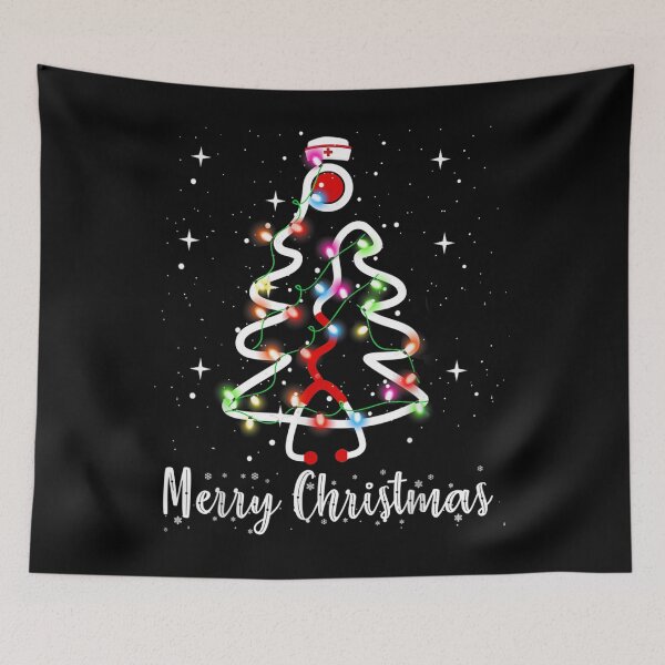 Item preview, Christmas Nurse Stethoscope Christmas Tree designed and sold by benitostevens.