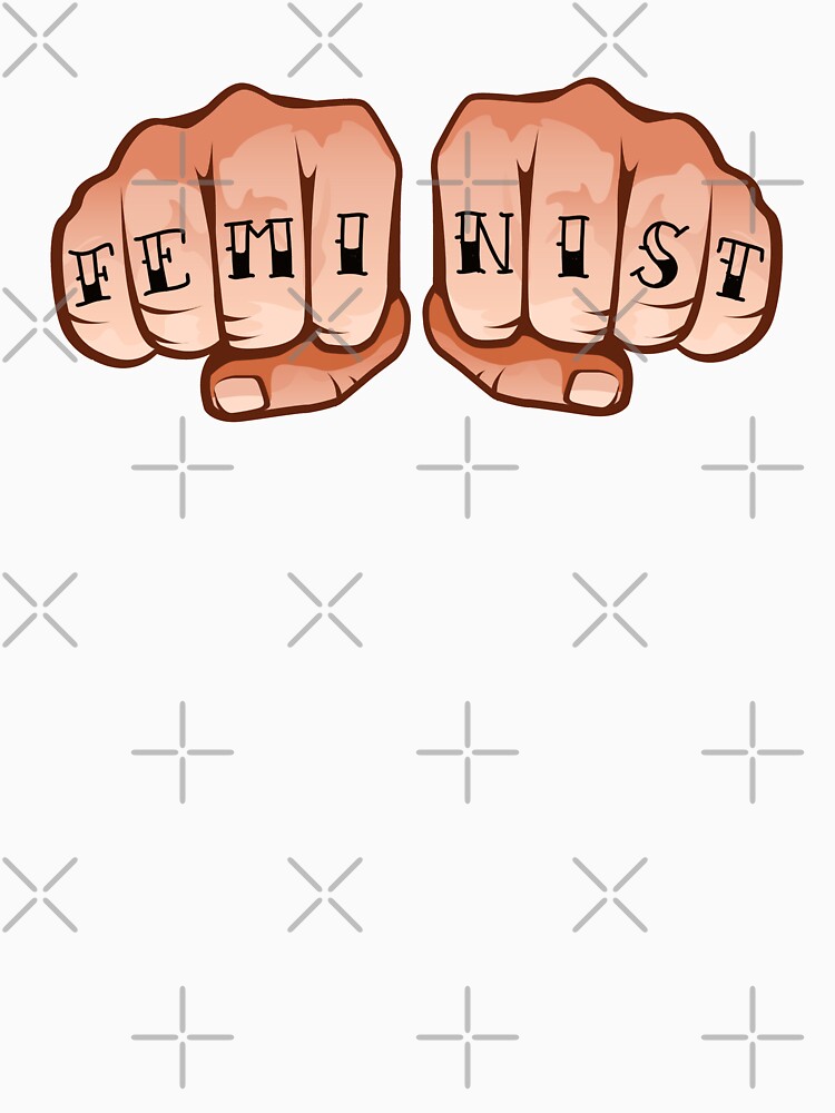 "Feminist knuckles fists feminism girl power" Tshirt by mugginsne