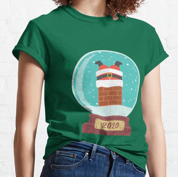 Santa Claus in the chimney Classic T-Shirt