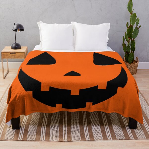Item preview, Smiling, Happy Halloween Pumpkin Face. Black Eyes, Nose, Mouth. Orange Face. Easy Costume designed and sold by JellyBeenzz.