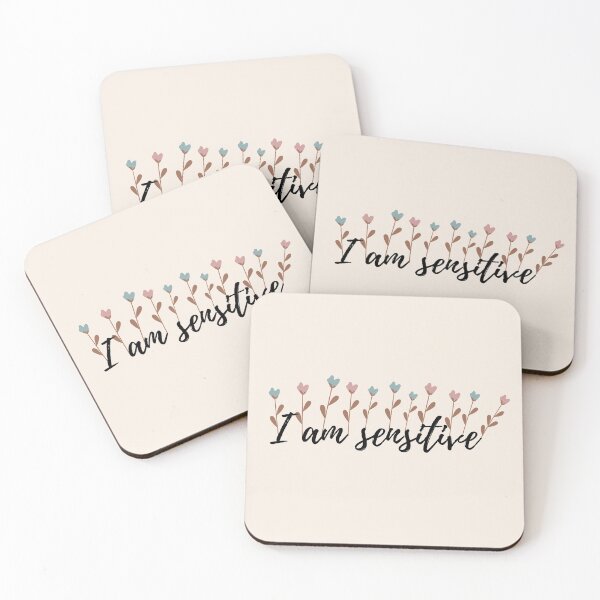 Item preview, I Am Sensitive Minimalist Flower Cute Design designed and sold by zedonee.