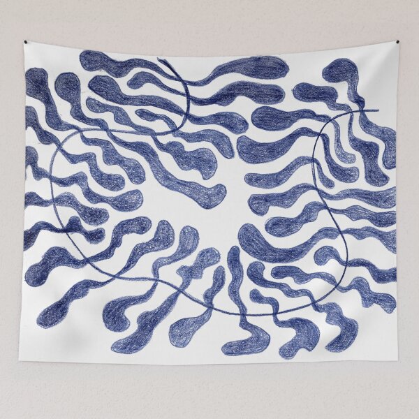 Item preview, blue pattern designed and sold by Julia Lobosco.
