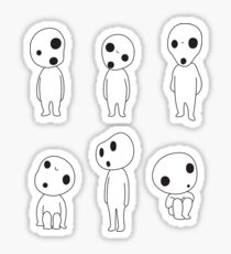 6 Kodamas Sticker