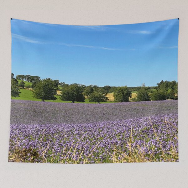 Artikelvorschau, Purple fields near Hassendean, Scottish Borders entworfen und verkauft von yourscotborders.