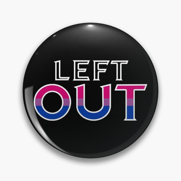 Item preview, Left Out - Transparent Blocky - White Outline (Bisexual Flag) designed and sold by DanJaguar.