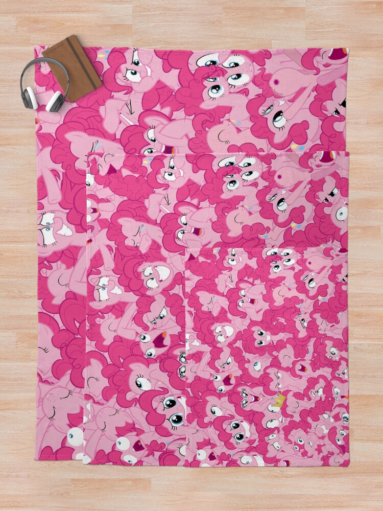 Thumbnail 5 of 6, Throw Blanket, Pinkie Pie Mess designed and sold by Tardifice.