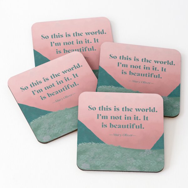 Item preview, "October" Mary Oliver Quote designed and sold by medusagf.