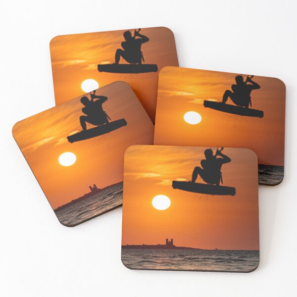 Item preview, Kitesurfing Reculver Sunset designed and sold by rogerstanger.