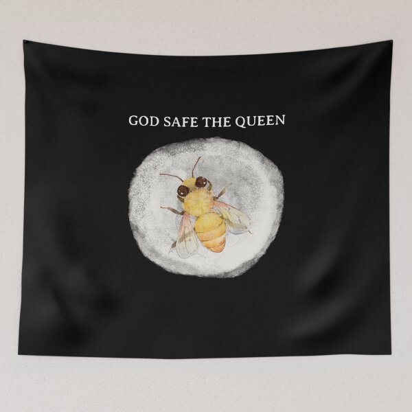 Item preview, God safe the Queen - Bee lover / Beekeeper designed and sold by ThydraDesigns.