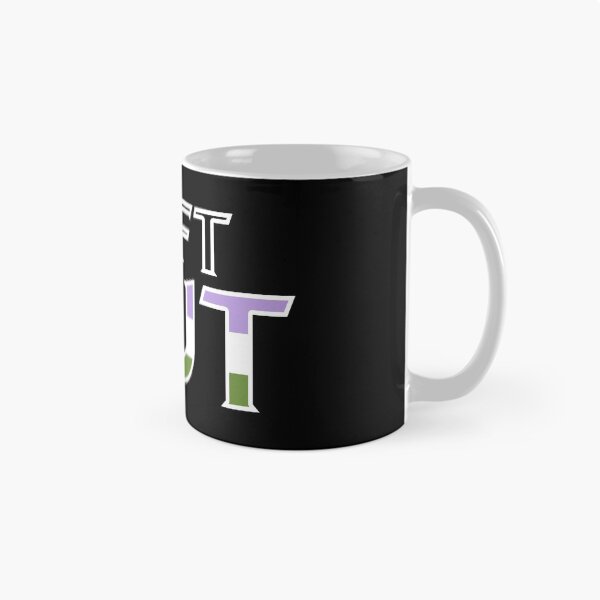 Item preview, Left Out - Transparent Blocky - White Outline (Genderqueer Flag) designed and sold by DanJaguar.