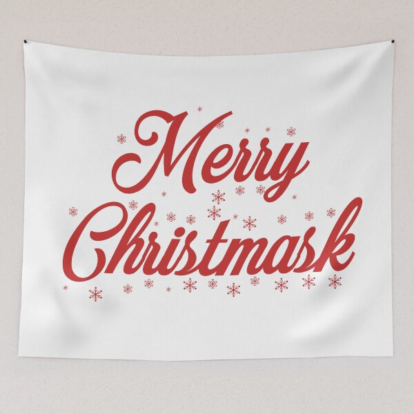 Item preview, Merry Christmask - Christmas red designed and sold by HappyPrints ⭐⭐⭐⭐⭐.